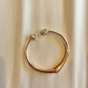 Elegant Rose Gold Bracelet with Crystal Accents